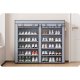 Massido MS-805 Textile Shoe Cabinet, Graphite