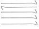 Steel Tent Pegs 31 cm, 10 pcs, Silver