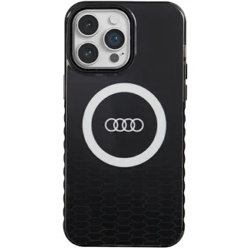 Audi iPhone 14 Pro Max Case IML Big Logo MagSafe, Black