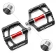 Rockbros 2020-12CBK Platform Aluminum Bicycle Pedals, Black