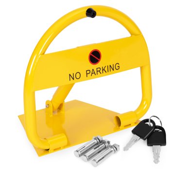 Multistore Folding Parking Barrier with Key, 40 cm