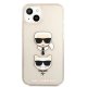 Karl Lagerfeld Glitter Karl\'s & Choupette vāciņš iPhone 13 mini - Gold