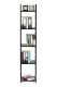Стеллаж лофт с 5 полками металлический каркас ModernHome, черный