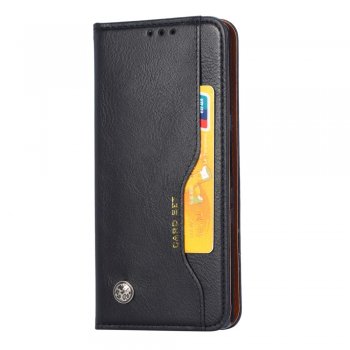 Sony Xperia 5 (J8210 J9210) PU Leather Wallet Book Case Cover, Black | Vāks Maciņš Maks Grāmatiņa Apvalks