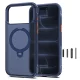 Tech-Protect MagAir Stand MagSafe CC vāciņš iPhone 18 Pro / 17 Pro, tumši zils