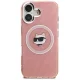 Чехол Karl Lagerfeld IML Choupette Head Logo MagSafe для iPhone 16, розовый