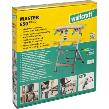 Верстак зажимной Wolfcraft MASTER 650 ERGO
