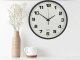 Wall Silent Round Clock 25 cm, Black