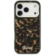 Guess IML Script Metal MagSafe чехол для iPhone 17 Pro Max – чёрный и коричневый