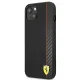 Чехол Ferrari для iPhone 13 mini On Track Carbon Stripe, черный