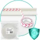 Ricokids 798710 aizsargputu lente mēbelēm, balta, 6 m