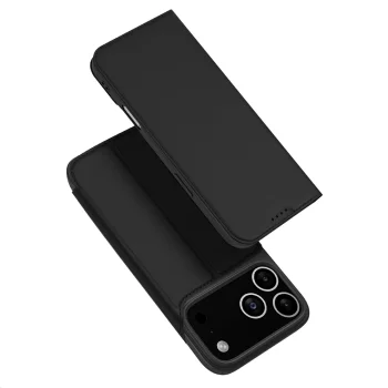 Dux Ducis Skin Pro Wallet Case for iPhone 17 Pro, Black