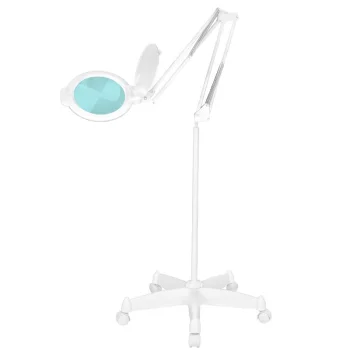 Glow Moonlight 8013/6" LED palielināmā lampa ar statīvu Balta