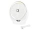 Portable Wireless Adjustable Table Fan with LED Lighting, Silver