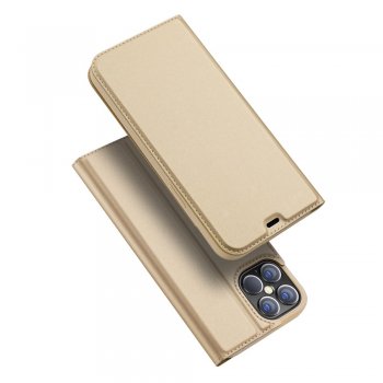 Apple iPhone 12 Pro Max 6.7" DUX DUCIS Magnetic Case Cover, Gold | Telefona Vāciņš Maciņš Apvalks Grāmatiņa