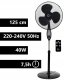 Carruzzo Floor Standing Fan with Remote Control - 40W, Black