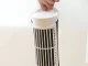 Mini Desk Tower Fan with LED Light, 2 Speeds, USB, 16039