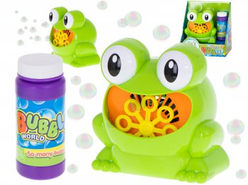 Bērnu Ziepju Burbuļpūšamā Mašīna Ģenerators Varde | Children Soap Bubbles Bubble Machine Green Frog