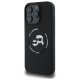 Karl Lagerfeld KLHMP16XSKCHTCK iPhone 16 Pro Max 6.9\" melns/melns cietais silikona telefona vāciņš maciņs Karl &...