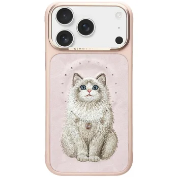 Nimmy Lucky Cat MagSafe Vāciņš priekš iPhone 17 Pro - Rozā | Phone Case Cover