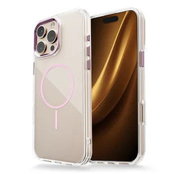 Чехол Clear Thin Mag для iPhone 17 Air 6,6", розовый