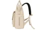 Spacious City Backpack for A4 Format, Cream
