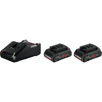 Battery and Charger Starter Set Bosch 2x ProCORE18V 4.0Ah + GAL 18V-40