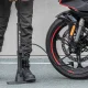 Напольный велосипедный насос Wozinsky WPR-02 с манометром, черный