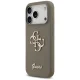 Guess iPhone 17 Pro vāciņš Silicone Big 4G Script, brūns
