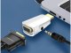 HDMI to VGA adapter with 3.5mm audio mini jack, black