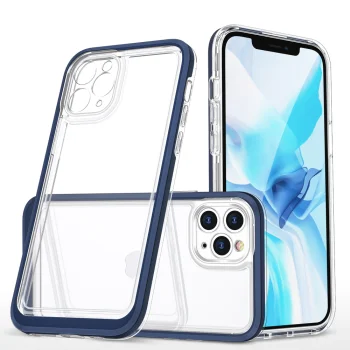 Hybrid Armor Clear 3 in 1 vāciņš iPhone 11 Pro Max, zils