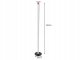 LED stāvlampa 100 cm, 3 gaismas toņi, regulējams spilgtums, melna