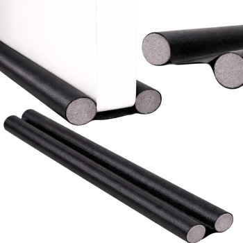Durvju blīvējums pret caurvēju putu izolācija 96cm, melns