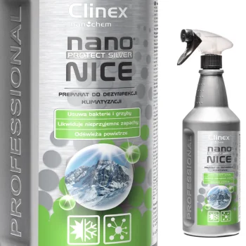 Šķidrais dezinfekcijas līdzeklis gaisa kondicionēšanai un ventilācijai CLINEX Nano Protect Silver Nice 1L |...