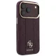 Guess Stripe Peony 4G Logo MagSafe vāciņš iPhone 18 Pro / 17 Pro, bordo
