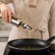 Stikla eļļas un etiķa dozators ar mērtrauku un tērauda uzgali, 500 ml