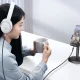 Аудиокабель-переходник Orico AXC-02 USB-C на jack 3.5 мм 50 см, черный