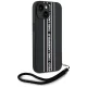 Karl Lagerfeld Saffiano Athleisure Stripes Cord vāciņš iPhone 15, rozā