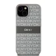 DKNY iPhone 15 Plus vāciņš Mono Stripe & Metal Logo, bēšs