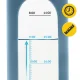 Стеклянная бутылка для воды 4FIZJO 750 мл, синяя