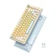 Bezvadu spēļu tastatūra Onikuma MT707 RGB, Hot-Swap, dzeltena