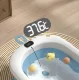 Saliekamā bērnu silikona vanniņa ar termometru 76x47х21cm, Zila | Foldable Child Bathtub