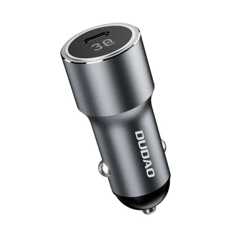 Dudao R14 USB‑C 30W PD auto lādētājs – sudraba | Phone Car Charger