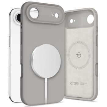 Tech-Protect iPhone 17 Air Silicone MagSafe Case, Gray