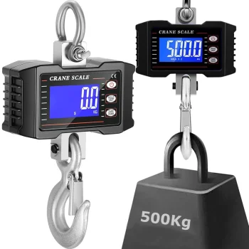 Крановые подвесные весы до 500 кг с подсветкой LCD и аккумулятором