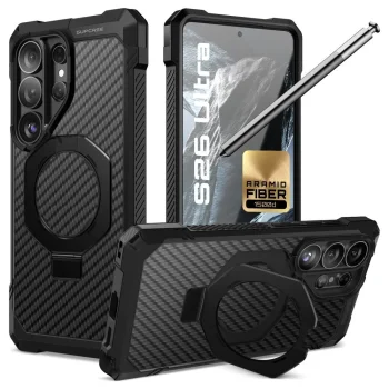 Supcase UB Grip Mag MagSafe vāciņš priekš Samsung Galaxy S26 Ultra, melns