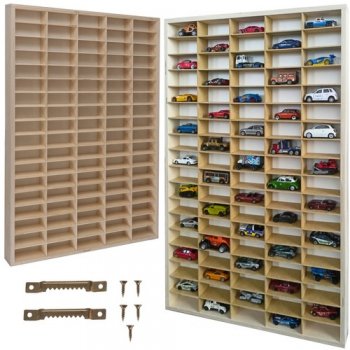 KRUZZEL 21997 Koka Rotaļlietu Uzglabāšanas Plaukts, 90 nodalījumus | Wooden Storage Shelf for Toys