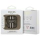 Guess AirPods 1 / 2 maciņš 4G Printed Stripes Charm, brūns
