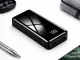 Ārējais akumulators (Power Bank) 20 000 mAh, 4x USB, 2x LED lukturis, melns