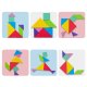 Магнитная книга-головоломка 3D блоки Tangram
